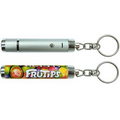 Cylinder Long Distance Projection Key Chain- Black & White Projection Image